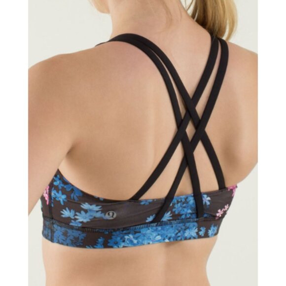 Lululemon Energy Bra Petal Pop Multi Floral Print Size 8 - Picture 3 of 7